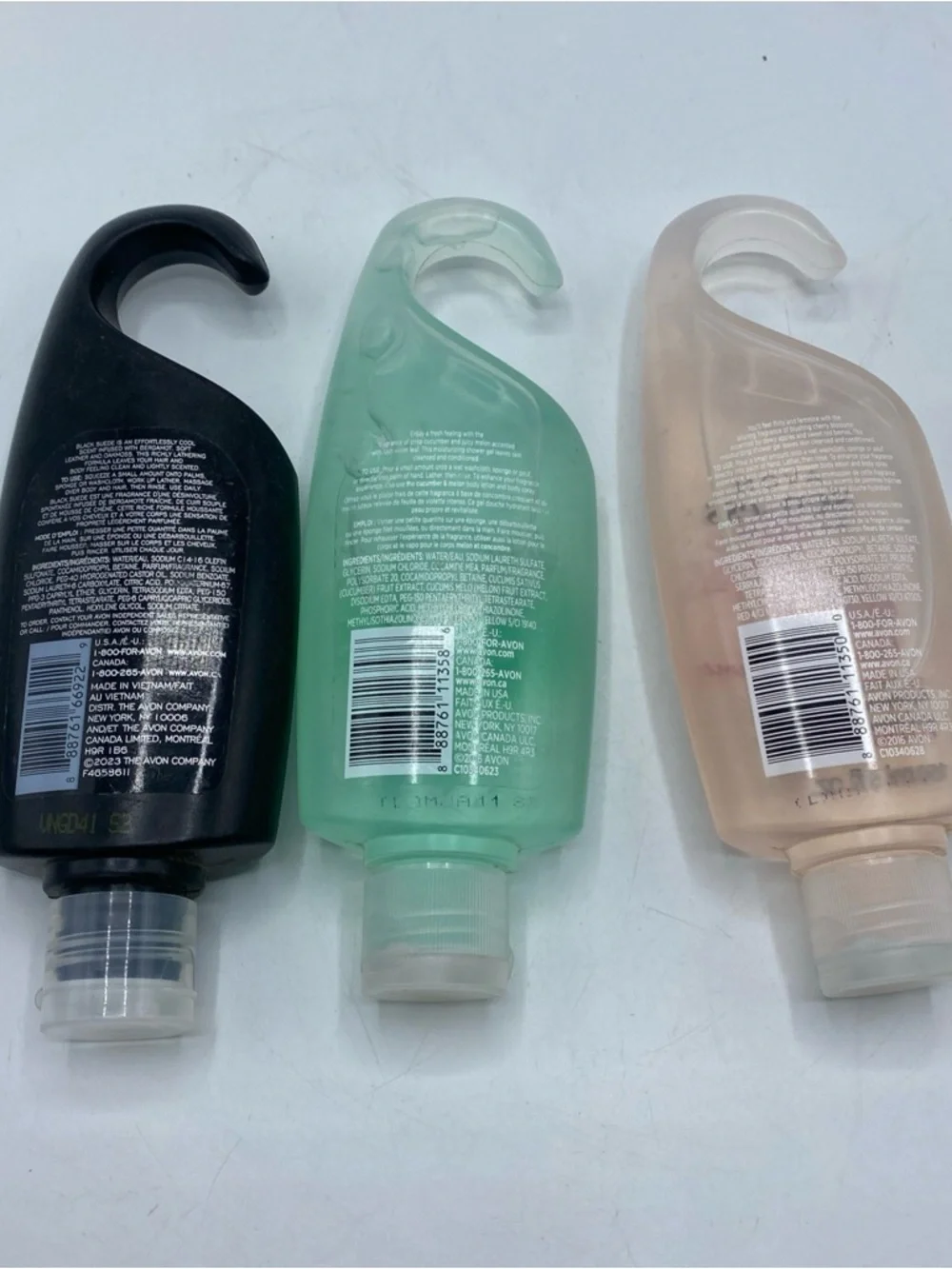 AVON Black Suede Hair Body Wash Senses Body Care Cherry Blossom Cucumber Melon